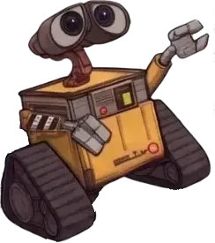 Wall-E floating in space